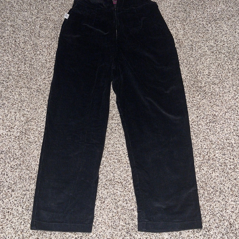 Vintage 90s Corduroy Overalls “whatever” and peace sign details - Picture 11 of 14